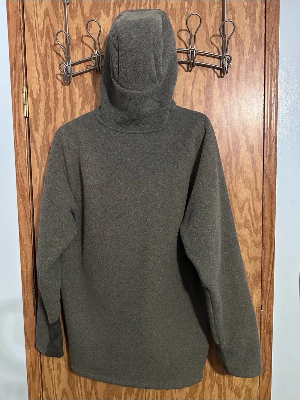 The North Face Men's Dark Gray Full-Zip Fleece Hooded Jacket XL